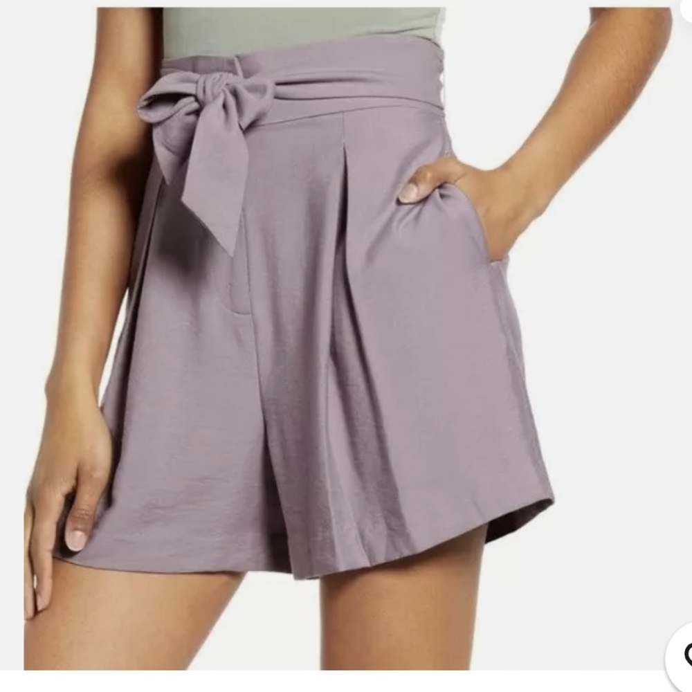 Leith belted flowy shorts Sz S NWT